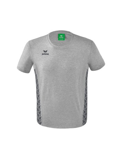 Erima Freizeit-Tshirt Essential Team - weicher Baumwollmix, klassischer Schnitt - hellgrau/grau Herren